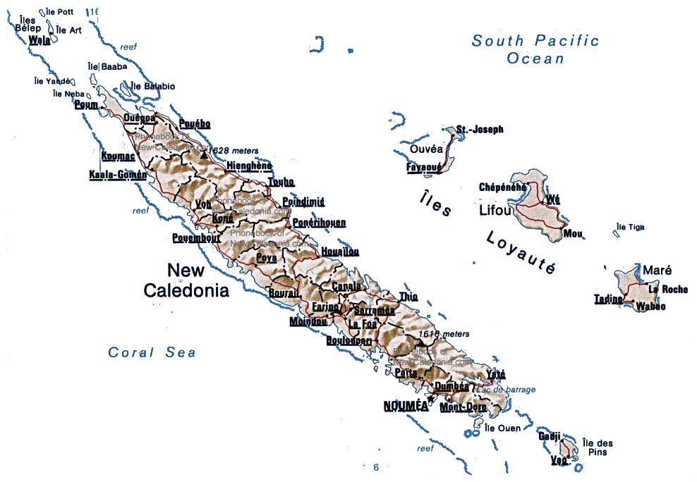 map of newcaledonia