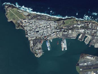 San Juan, capital and largest city of Puerto Rico (population 2.6 Mio people)