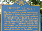 Ebright Azimuth on Ebright Road, highest point of Delaware