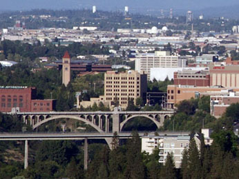 Spokane, 2nd largest city of Washington (population 198,000 people)